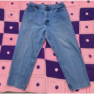 ll bean vintage jeans 90s denim relaxed fit |32-33| waist | L - XL | double l